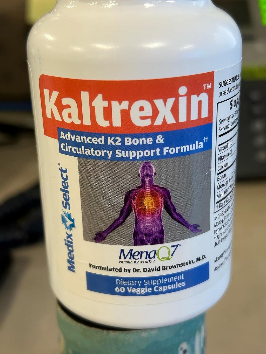 Medix Select Kaltrexin - Suplemento con Vitaminas K2, K1, D3, Calcio y Boro