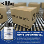 Real Science Nutrition Lew-X - Suplemento para Apoyo Cognitivo y Alivio de Temblores Musculares