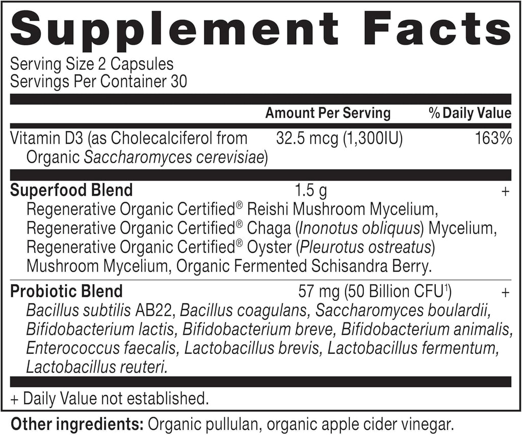Ancient Nutrition Probióticos para Mujeres Extra Strength, Certificado Orgánico Regenerativo, 60 Cápsulas