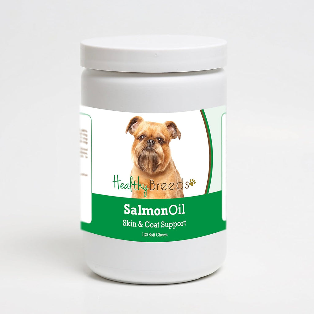 Healthy Breeds Brussels Griffon Salmon Oil Soft Chews 120 unidades