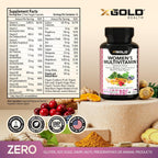 Multivitamínico Vegano para Mujeres 50+ con Superalimentos Orgánicos - 90 Cápsulas