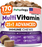 Chicles de Arándano y D-Manosa para Perros - Apoyo Urinario y Multivitamínico (170 unidades)
