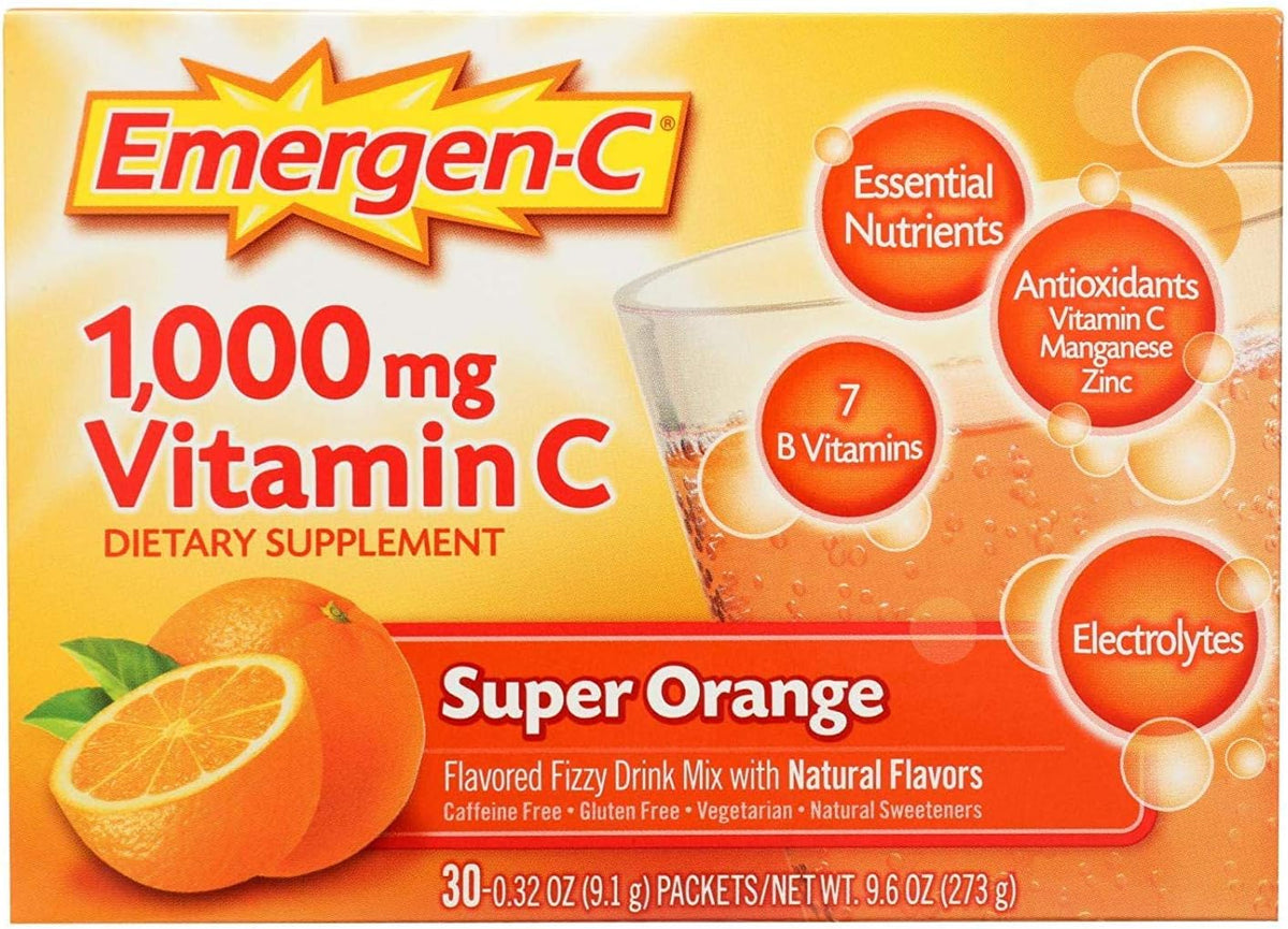 Emergen-C Super Orange, 30 sobres (Paquete de 12) – Image 3