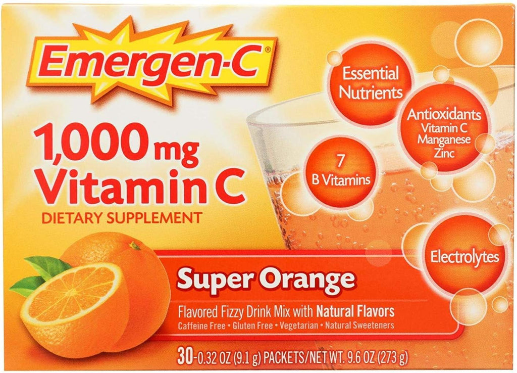 Emergen-C Súper Naranja, 9 g (Paquete de 30)