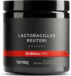 Toniiq Probiótico Lactobacillus Reuteri 50 Mil Millones UFC, 60 Cápsulas Vegetales