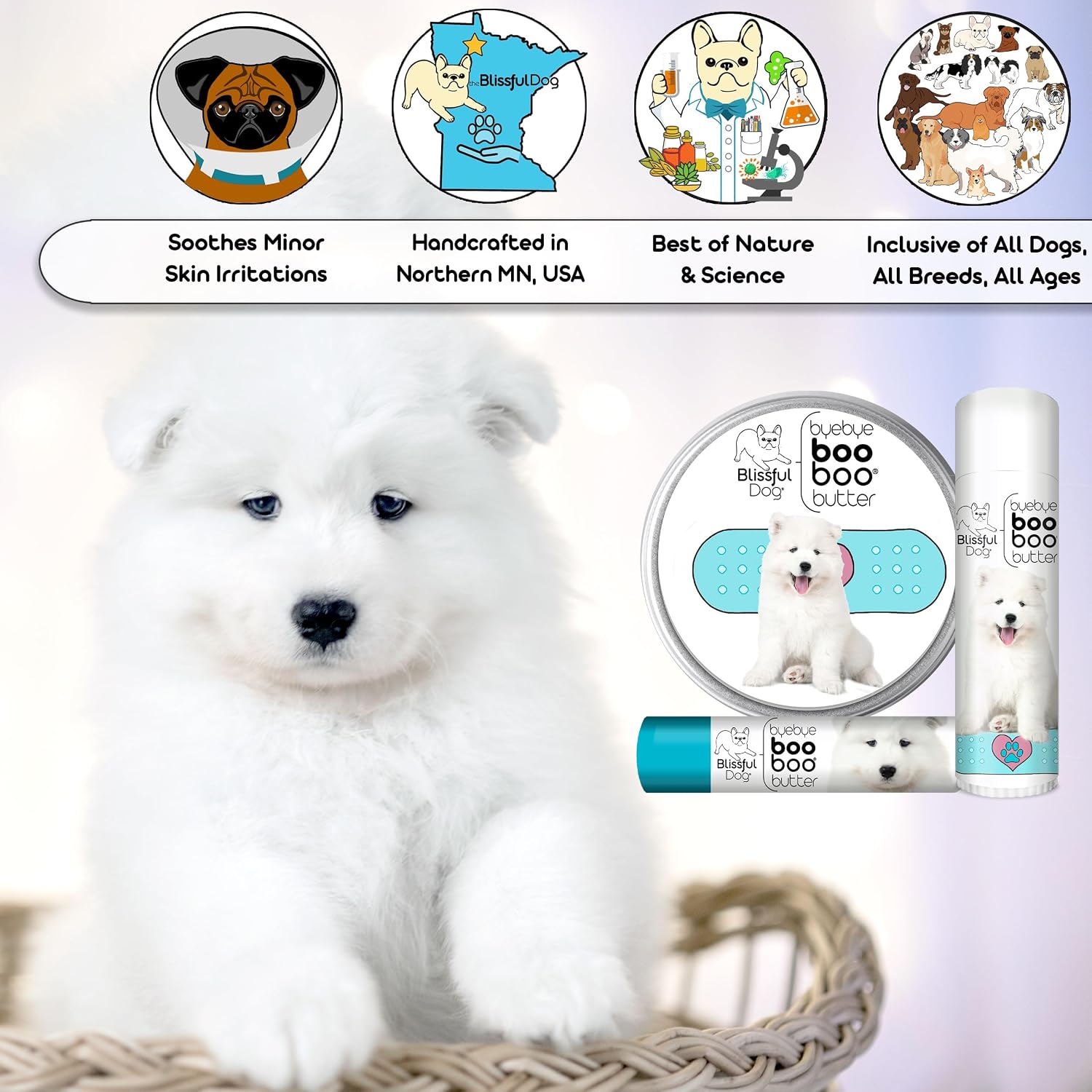 The Blissful Dog Samoyed Boo Butter, 454 g (16 oz)