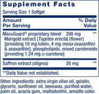 Life Extension MacuGuard Ocular Support con Azafrán – 60 Cápsulas Blandas
