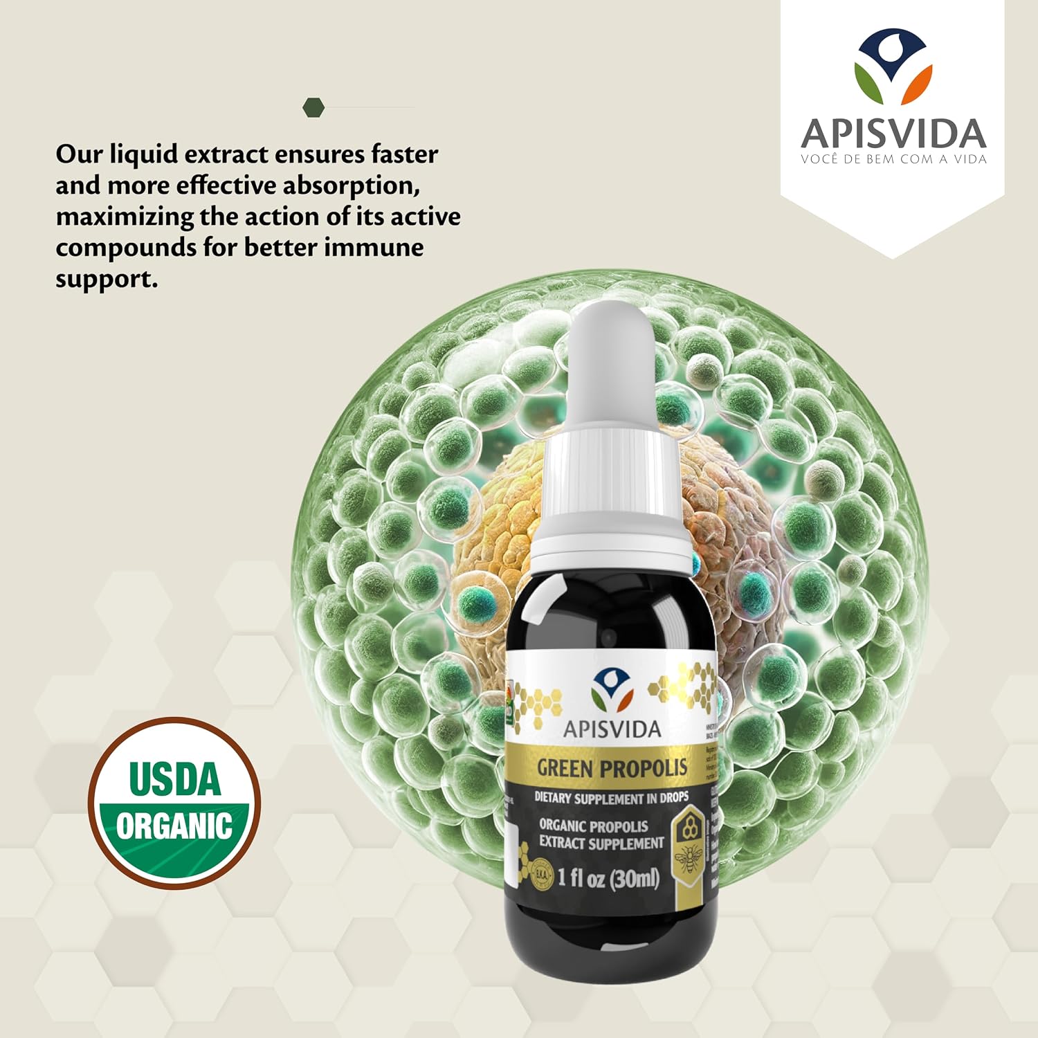 Organic Green Propolis Extract Propoflex 1fl oz - 30ml