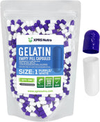XPRS Nutra Cápsulas Vacías Tamaño 1 - 500 uds de Gelatina Bovina