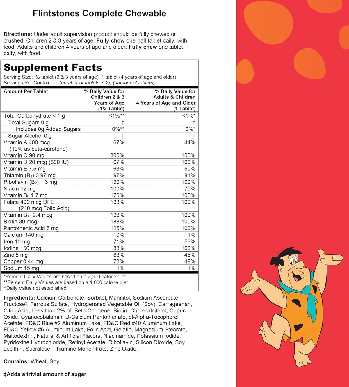 Flintstones Vitamins Multivitamínico Completo Masticable para Niños con Hierro, Calcio, Vitamina C y Vitamina D, 180 – Image 8