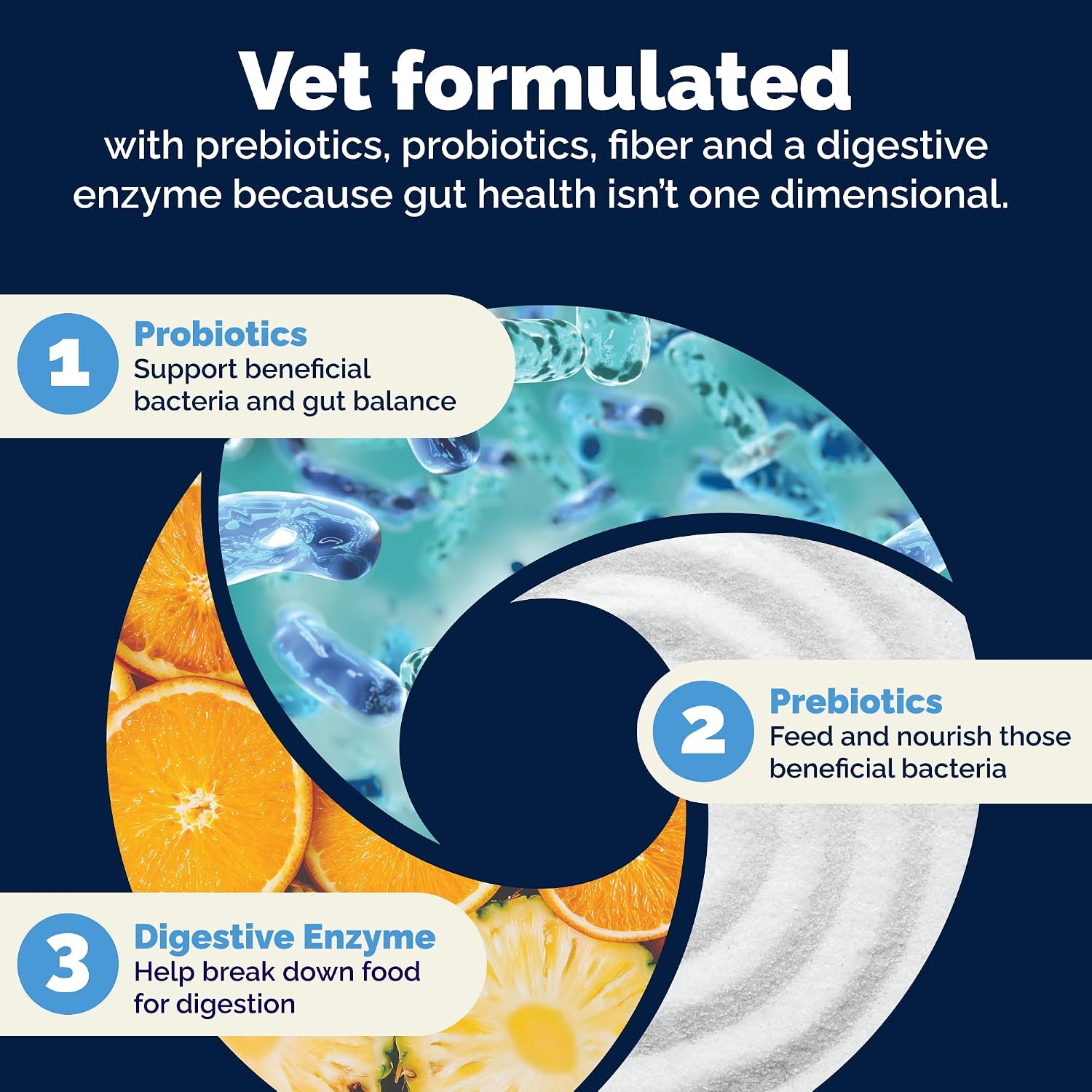 Vetnique Glandex Probióticos Masticables para Perros - 5 Cepas, Prebióticos y Enzimas Digestivas - Salud Intestinal e Inmunológica - 30 Masticables