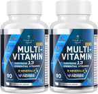 Multivitamínico para Hombres 50+ con B12 Metilada y Folato, 180 Cápsulas