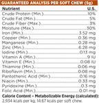 NutriSource AmpliFull Turkey Flavor Multivitamin Soft Chews para Perros, Suplemento Diario con Colostro Bovino, Vitaminas y Minerales Esenciales, 70 Chews (1 Pack)