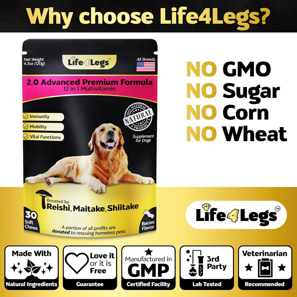 Life4Legs Soft Chews Multivitamínicos para Perros