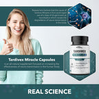 Real Science Tardivex - Suplemento de soporte nervioso con Vinitrox, GABA y vitaminas B - 60 cápsulas