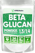 XPRS Nutra Polvo de Beta Glucano de Avena - Sin Sabor, No Transgénico, Vegano (170 g)