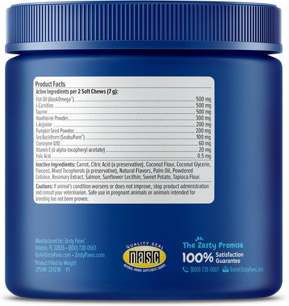 Zesty Paws Apoyo Cardiovascular para Perros – Taurina y L-Carnitina : Dos aminoácidos esenciales para la función – Image 7