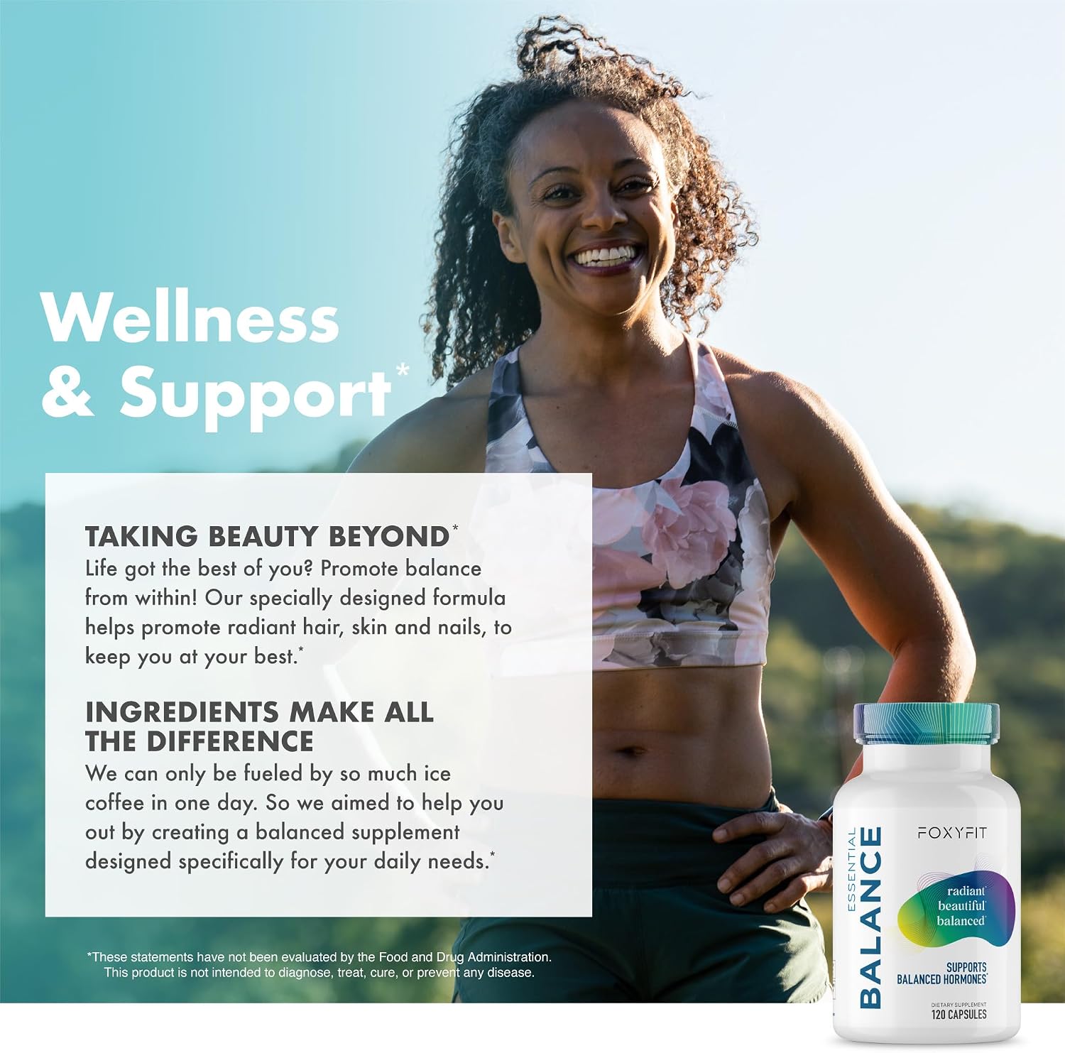 Essential Balance Apoyo Hormonal y Multivitamínico para Mujeres - Foxy Fit (30 Dosis)