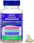 Nikoni Liposomal Spermidina, Quercetina, Fisetina 860mg - Apoyo al Envejecimiento Saludable, Renovación Celular, Función Cognitiva - 60 Cápsulas Blandas