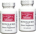 Monolaurin 300 mg, 180 Cápsulas (2 Frascos) - Ecological Formulas
