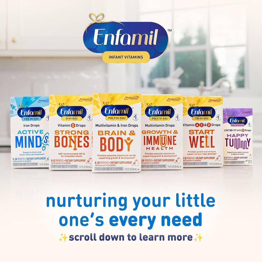 Enfamil Fer-In-Sol Gotas de Hierro para Bebés, 50 mL