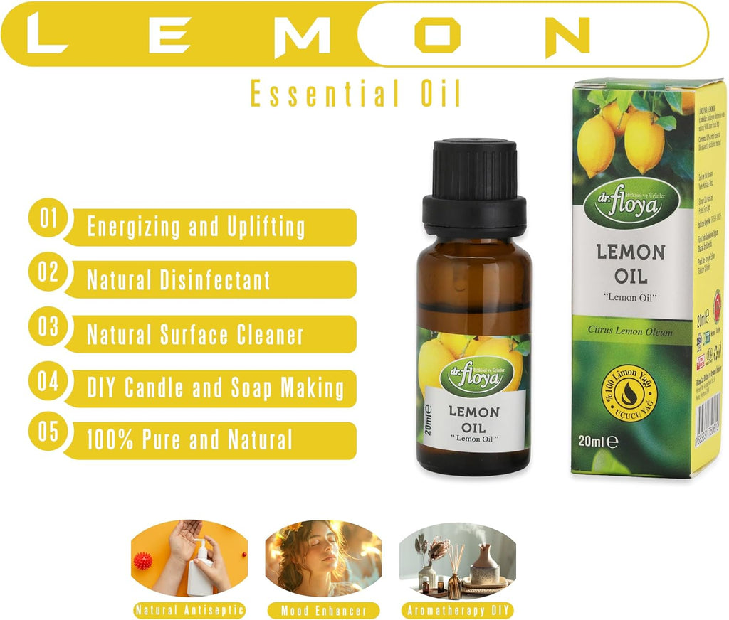 Extracto de Propóleo Orgánico 30ml + Aceite Esencial de Limón Puro Natural 20ml