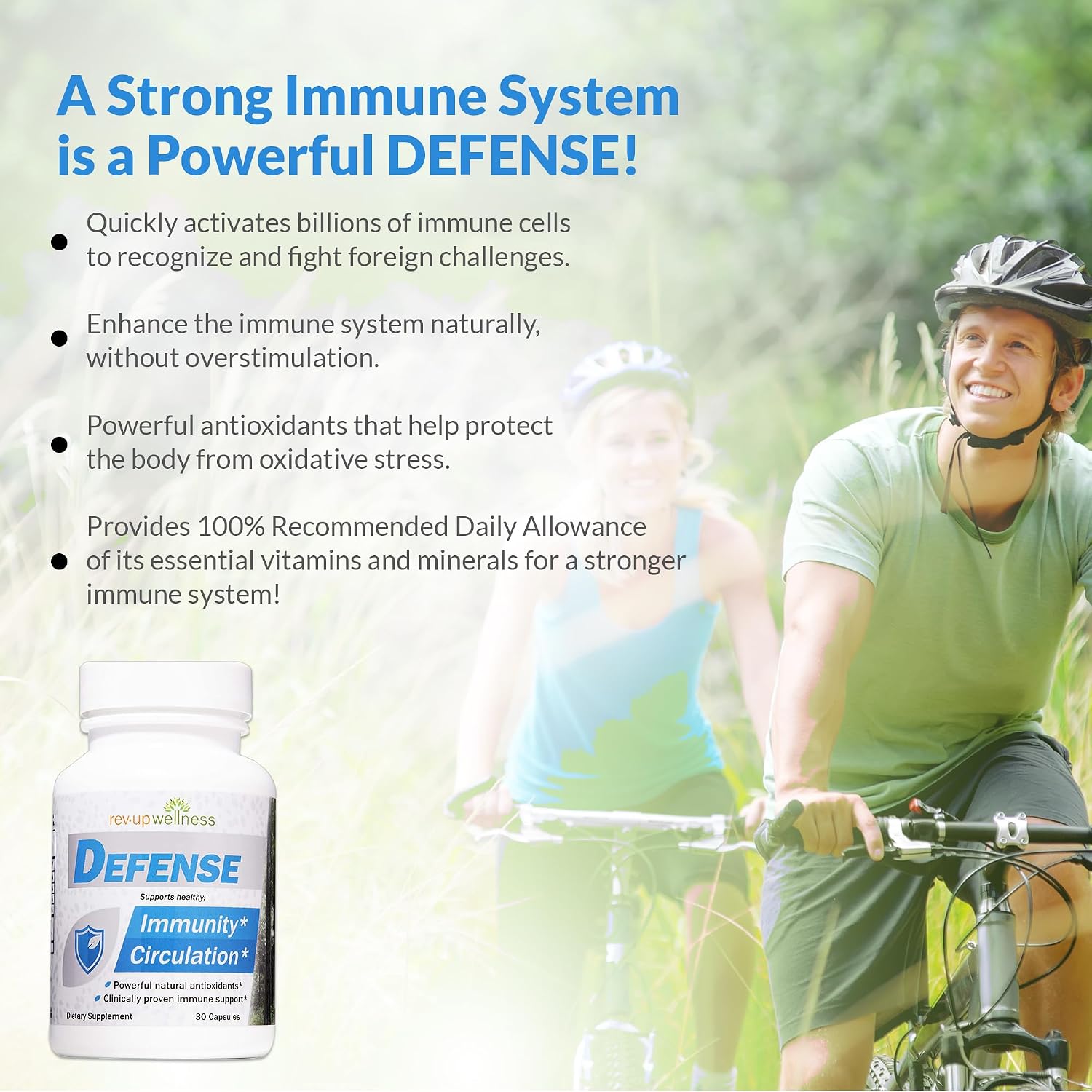 Rev Up Wellness Defense - Daily Immune Support, 30 Capsules