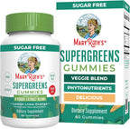 MaryRuth's Super Greens Gummies con Quercetina - 60 Gominolas Veganas Sin Azúcar