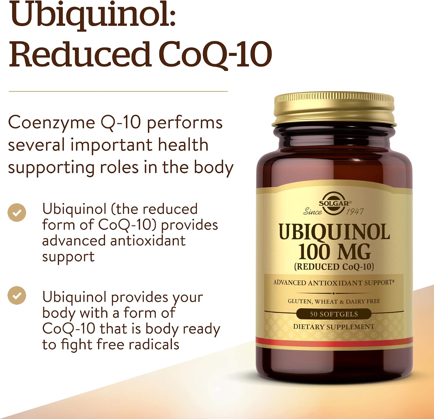 Solgar Ubiquinol 100 mg - 50 Cápsulas Blandas