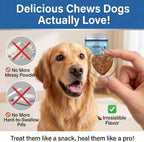 Probióticos para perros 120 masticables con enzimas y calabaza