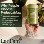ProleevaMax Suplemento Nutracéutico – Apoyo para Nervios, Músculos y Articulaciones con Cúrcuma, Resveratrol, Ginseng y Boswellia, 13 Ingredientes Naturales, 120 Cápsulas