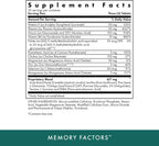 Memory Factors - 90 Comprimidos Vegetarianos