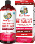 MaryRuth's Multivitamínico Líquido Matutino para Mujeres, Hombres y Niños - Vitaminas A, C, D, E, B6, B12, Biotina, Zinc - Vegano - Sin Gluten - 32 Porciones