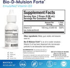 BIOTICS RESEARCH Bio-D-Mulsion Forte Liquid Vitamin D3 2000 IU/drop – 30 ml