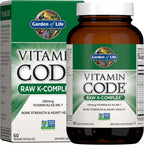 Garden of Life, Raw Vitamin Code K Complex orgánico, 60 cápsulas vegetales