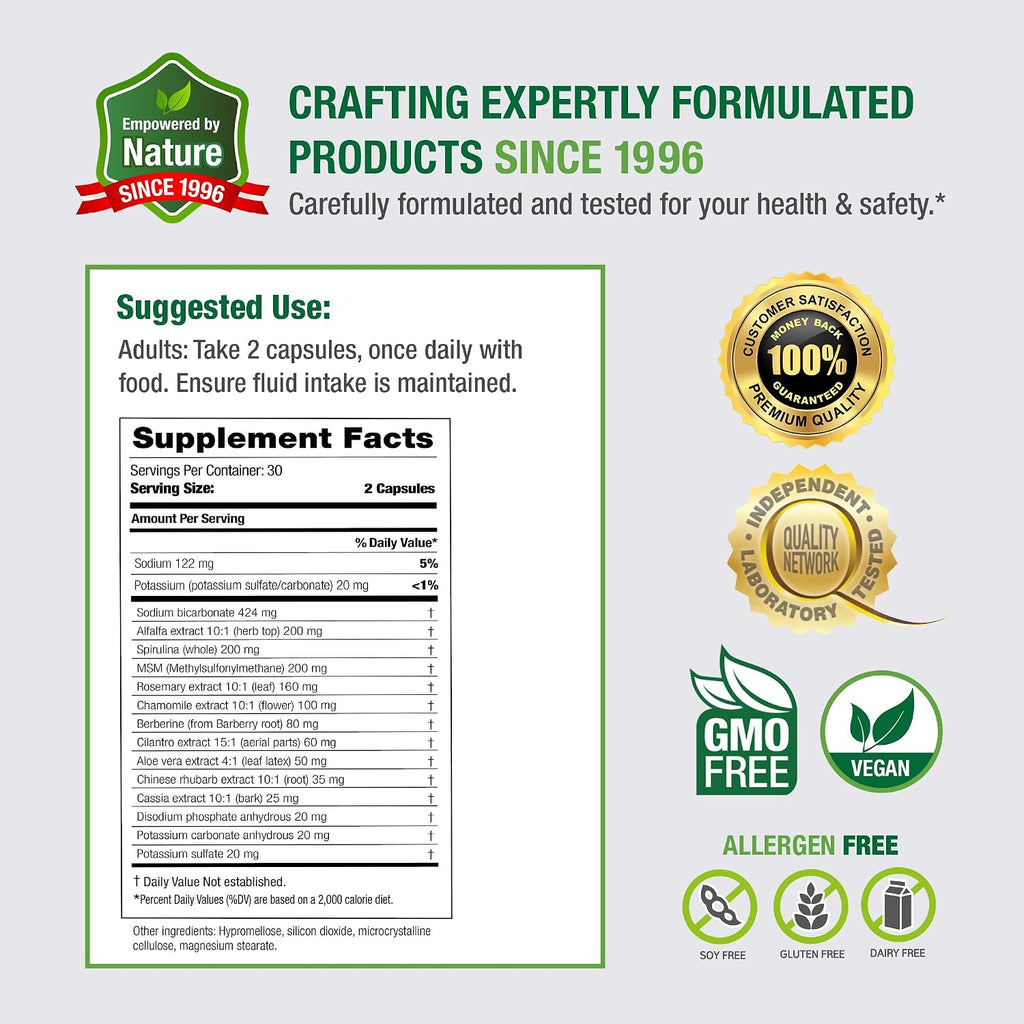 Bell Acidic Stomach Alkaline Balance - 60 Cápsulas