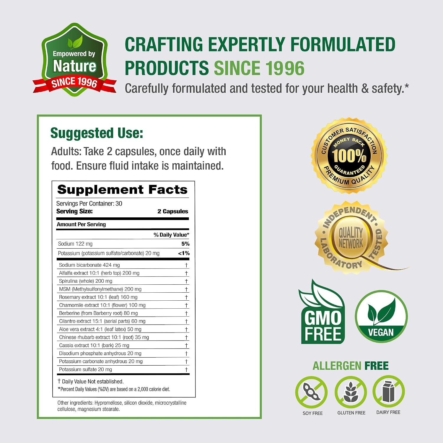 Bell Acidic Stomach Alkaline Balance - 60 Cápsulas