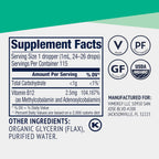 Vimergy Suplemento Líquido de Vitamina B12 Orgánica 2500 mcg, Metilcobalamina y Adenosilcobalamina, 115 ml