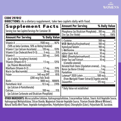 GNC Women's Hair, Skin & Nails - Complejo – Vitamina C: Contribuye a la formación normal de colágeno para el – Image 7