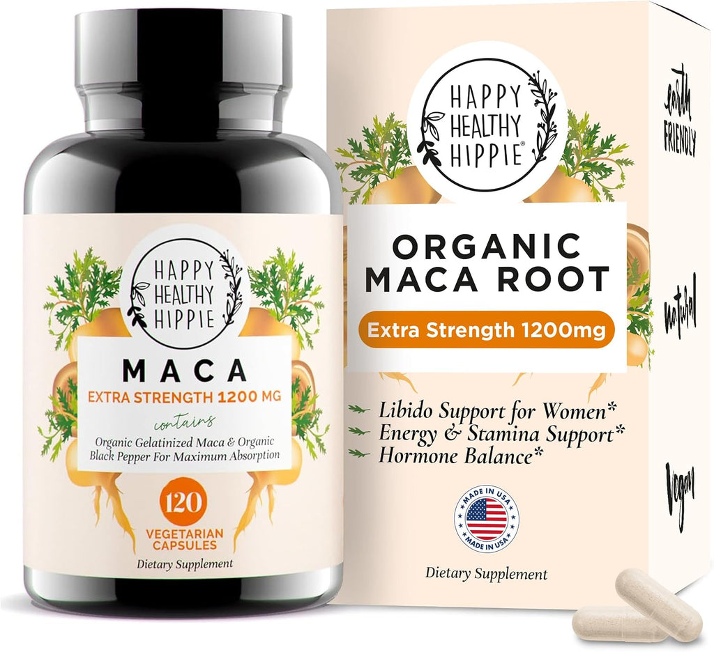 Maca Orgánica Gelatinizada 1200 mg – 120 Cápsulas (2 Meses)