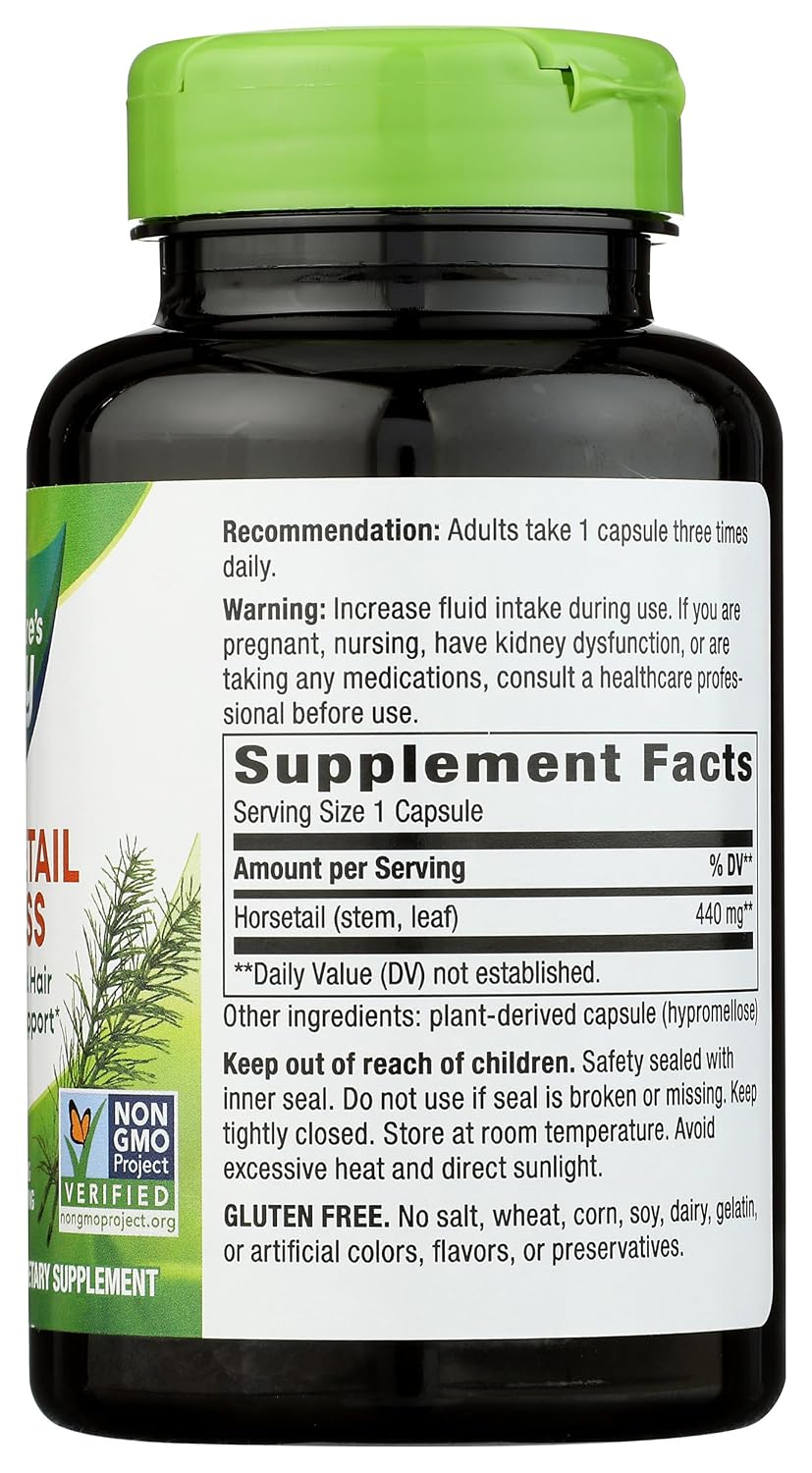 Nature's Way Cola de Caballo Premium 440 mg, 100 cápsulas vegetales