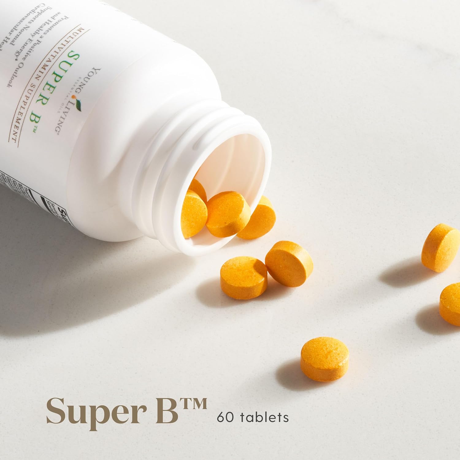 Young Living Super B Tablets - Vitamin B Complex with Minerals - 60 Tablets