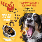 NaturVet Scoopables Probióticos Avanzados para Perros - Probióticos Masticables y Enzimas Digestivas - Sabor a Bacon Ahumado | Bolsa de 312g