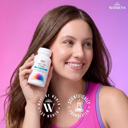 GNC Women's Hair, Skin & Nails - Complejo – Ácido hialurónico: Ayuda a mantener la hidratación de la piel, – Image 6