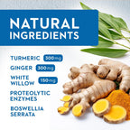 Vitaminerals® 121+ Inflamax® Plus | Quercetina | Enzimas Proteolíticas | Jengibre | Cúrcuma | 120 Cápsulas Vegetales