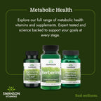 Swanson Berberine HCl 400 mg - 60 Cápsulas Veganas