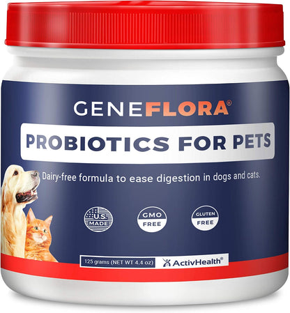 Geneflora Probióticos para Perros, Enzimas Digestivas y Prebióticos, 3.2 oz (Polvo) – Image 1