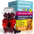 Gominolas de Saúco para Niños con Vitamina C y Zinc - Apoyo Inmunológico Diario - 60 Gominolas