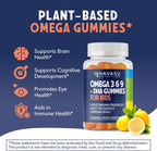 Gomitas de Omega 3-6-9 + DHA para Niños, Sabor Limón y Naranja, 60 Unidades