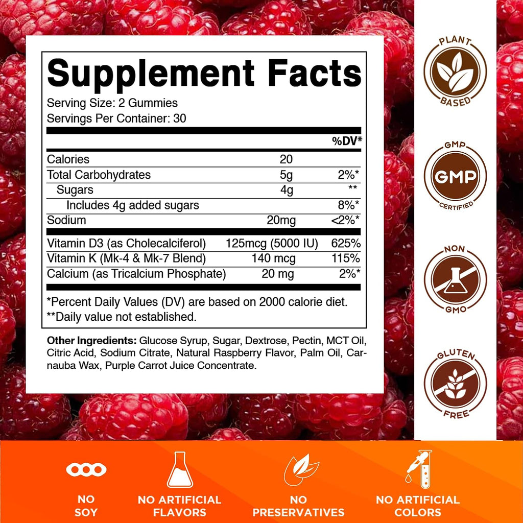 Vitamatic Vitamina D3 + K2 Gominolas – 60 unidades
